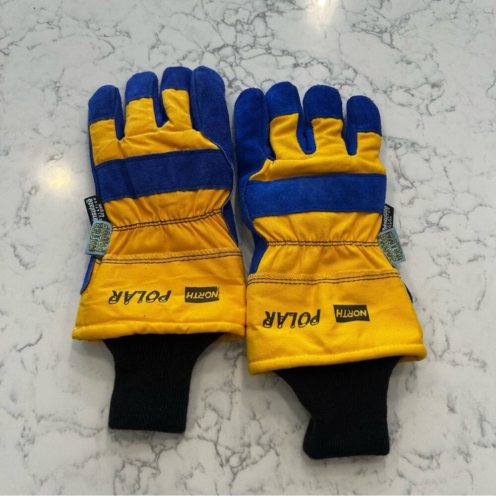 North Polar Water Proof‎ Thinsulate Yellow & Blue Gloves